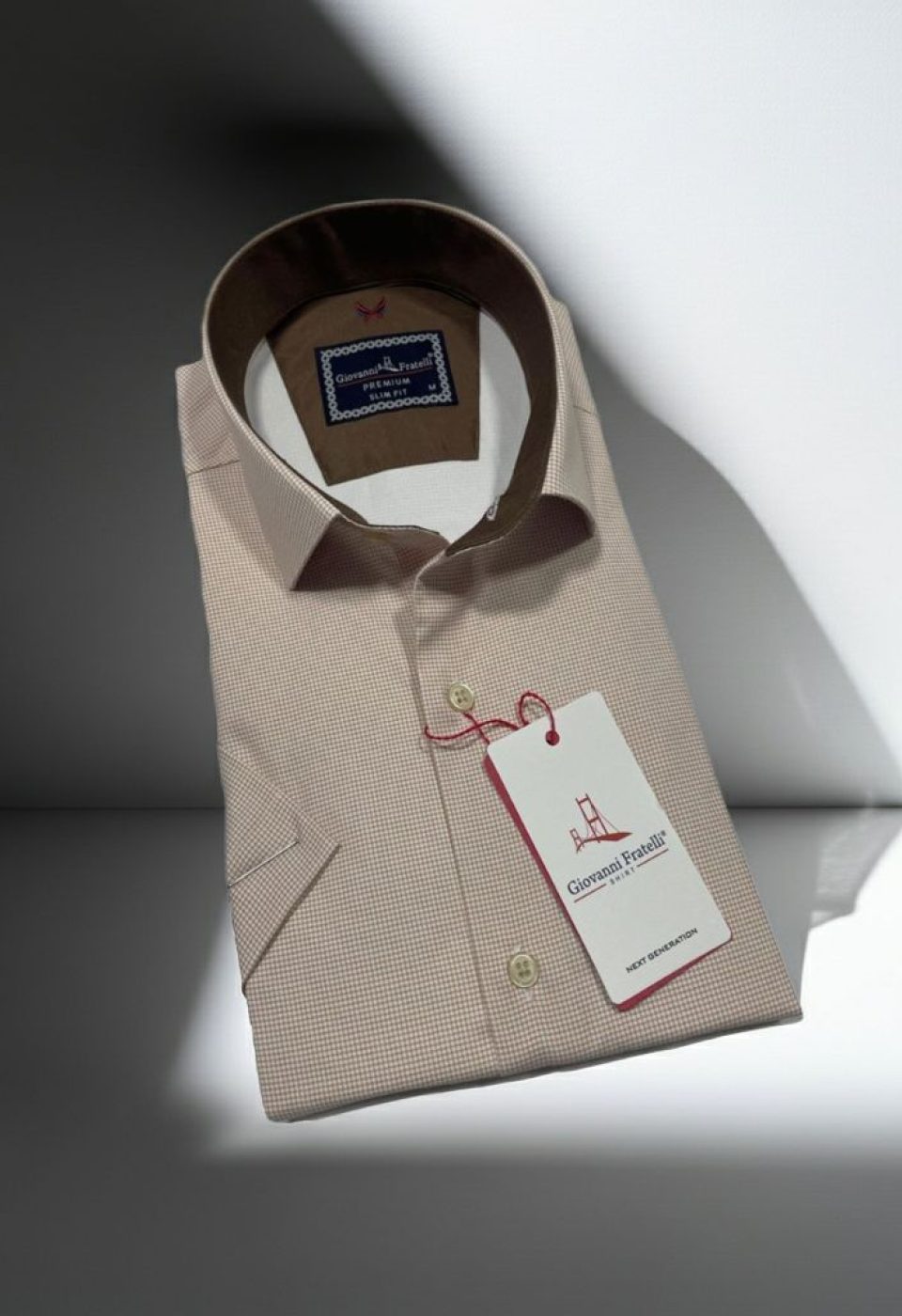Slim Fit Kısa Kol Desenli Saten Erkek Gömlek 3GMK321107002 Slim Fit Kısa Kol Desenli Saten Erkek Gömlek 3GMK321107002