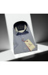 Slim Fit Kısa Kol Desenli Saten Erkek Gömlek 3GMK321107008