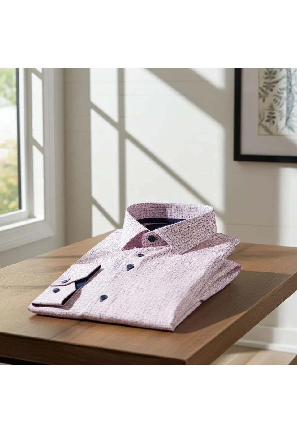 Slim Fit Uzun Kol Desenli Erkek Gömlek 3GMK311108003 - Giovanni Fratelli