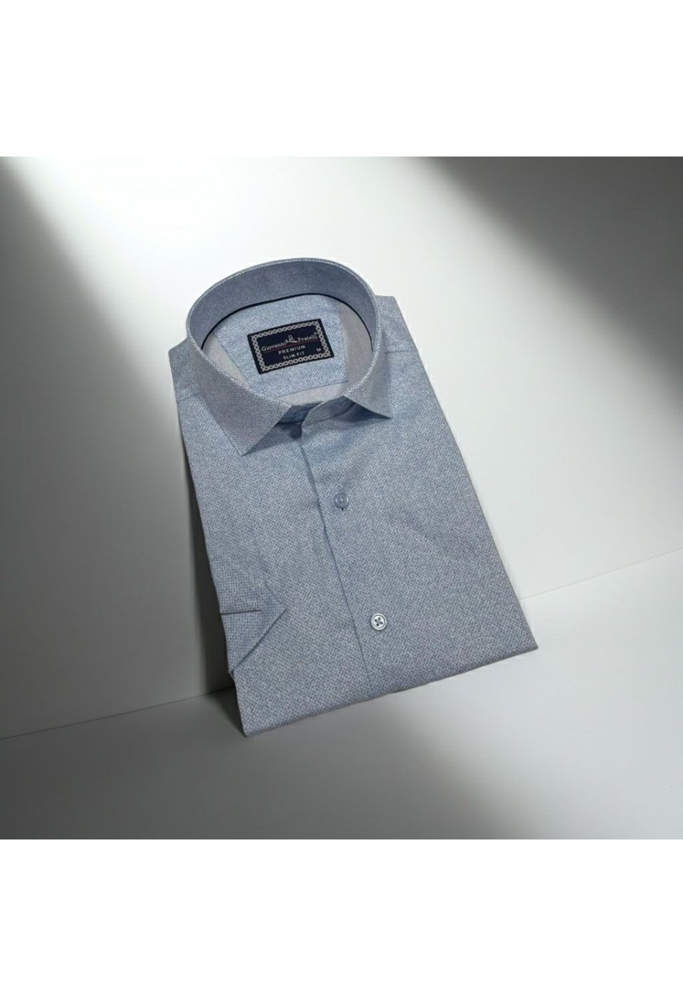 Slim Fit Kısa Kol Desenli Erkek Gömlek 3GMK341108002 - Giovanni Fratelli