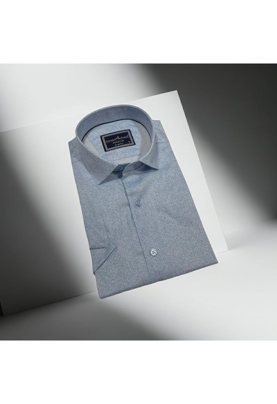 Slim Fit Kısa Kol Desenli Erkek Gömlek 3GMK341108002 - Giovanni Fratelli