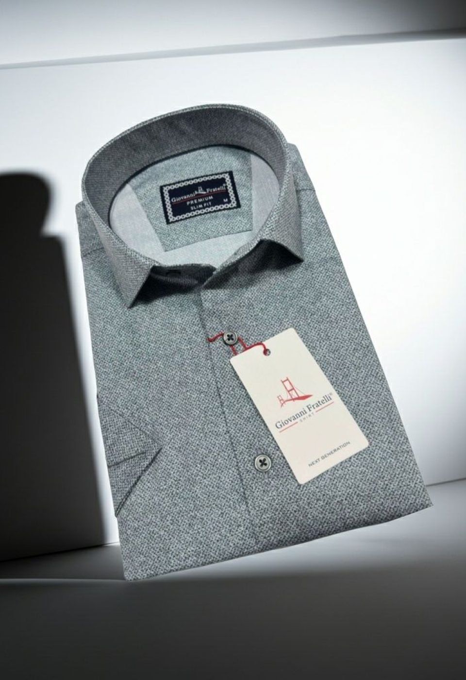 Slim Fit Kısa Kol Desenli Erkek Gömlek 3GMK341108006 Slim Fit Kısa Kol Desenli Erkek Gömlek 3GMK341108006