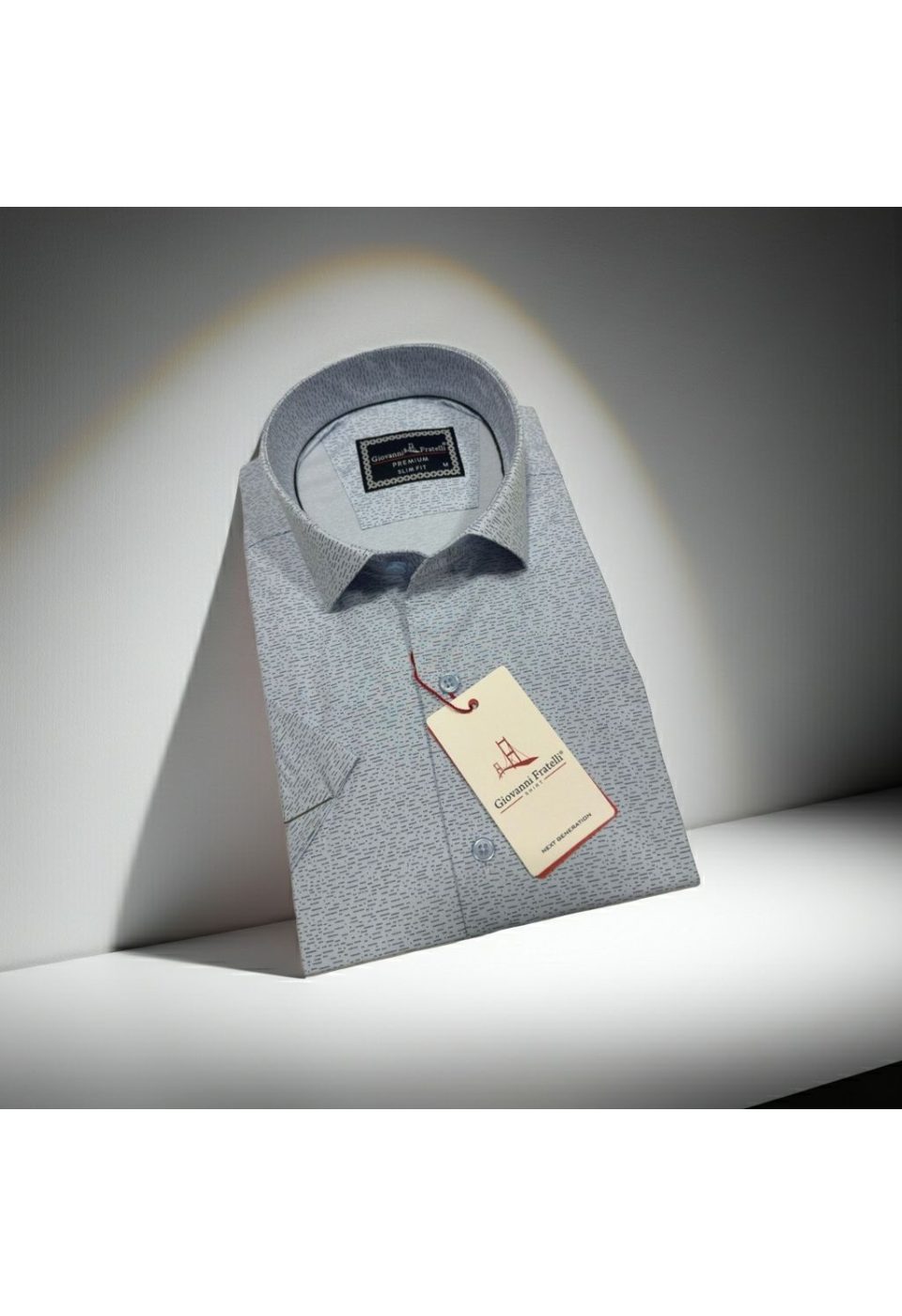 Slim Fit Kısa Kol Desenli Erkek Gömlek 3GMK321109002 - Giovanni Fratelli