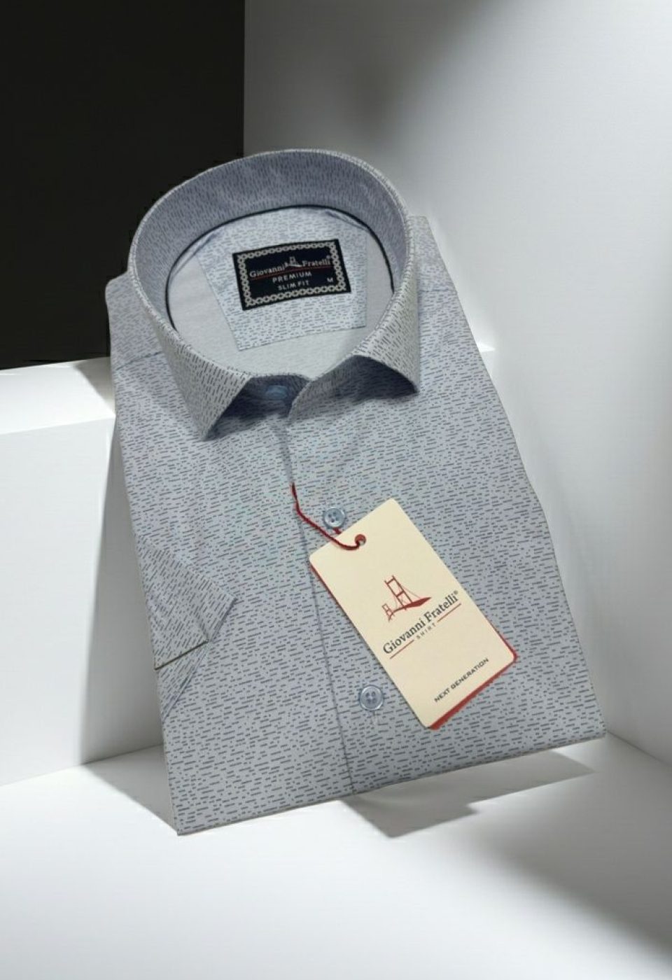 Slim Fit Kısa Kol Desenli Erkek Gömlek 3GMK321109002 Slim Fit Kısa Kol Desenli Erkek Gömlek 3GMK321109002