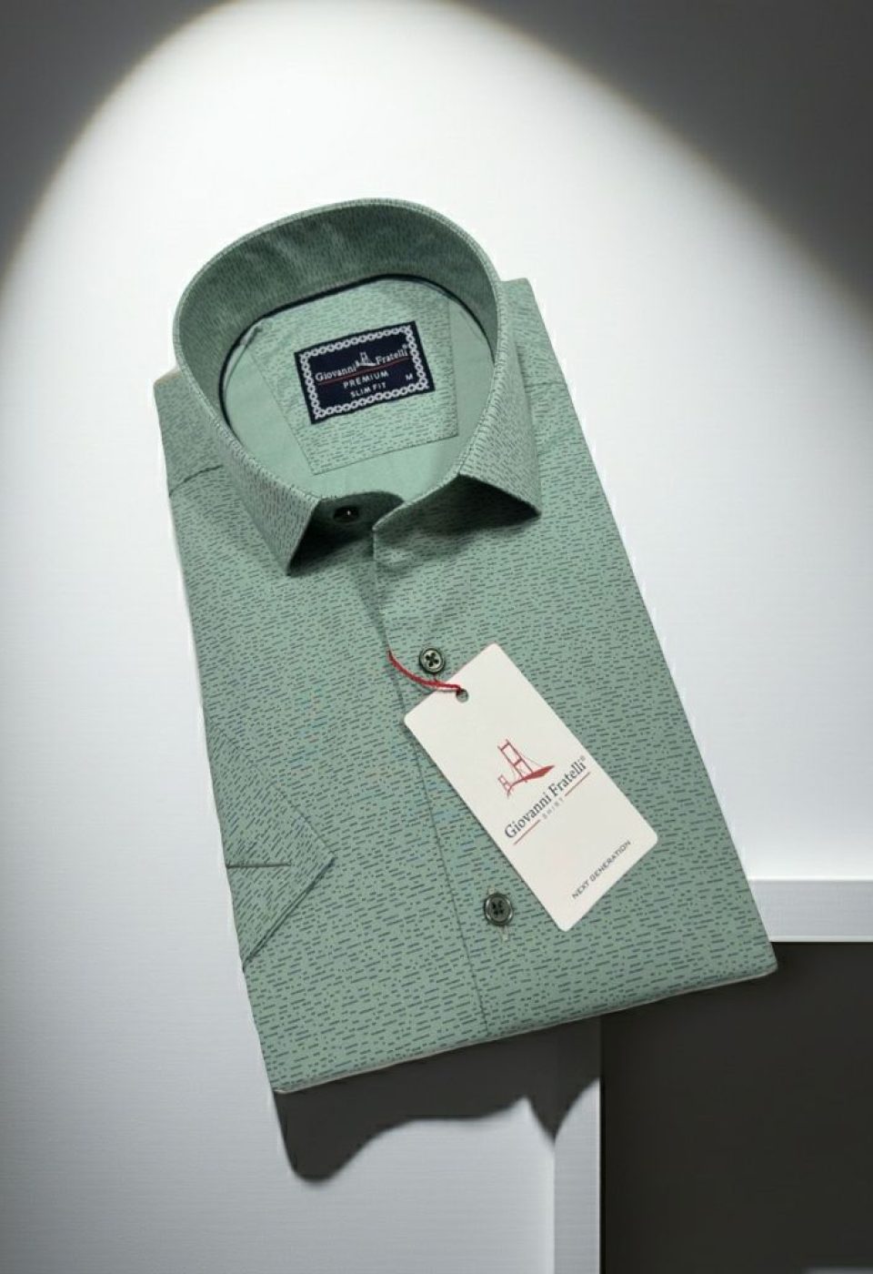 Slim Fit Kısa Kol Desenli Erkek Gömlek 3GMK321109003 Slim Fit Kısa Kol Desenli Erkek Gömlek 3GMK321109003
