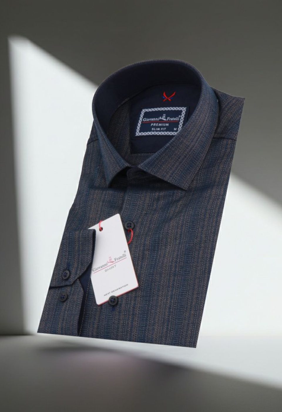 1110 CR 002 Slim Fit Uzun Kol Desenli Erkek Gömlek 3GMK321110002 - Giovanni Fratelli