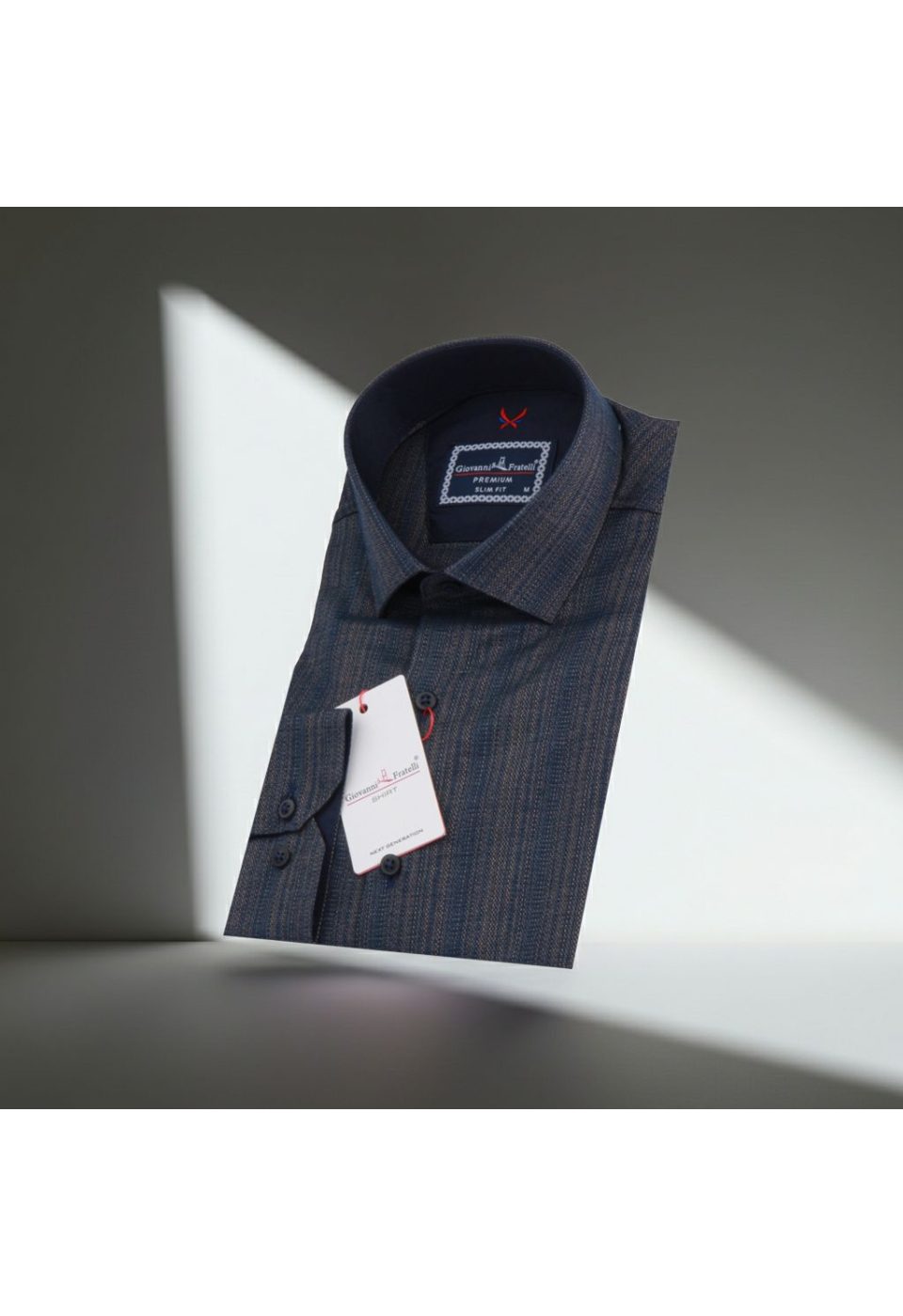 1110 CR 002 Slim Fit Uzun Kol Desenli Erkek Gömlek 3GMK321110002 - Giovanni Fratelli