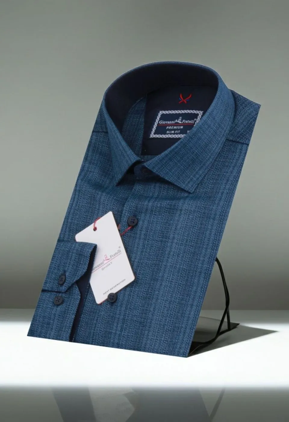 Slim Fit Uzun Kol Desenli Erkek Gömlek 3GMK321110003 - Giovanni Fratelli