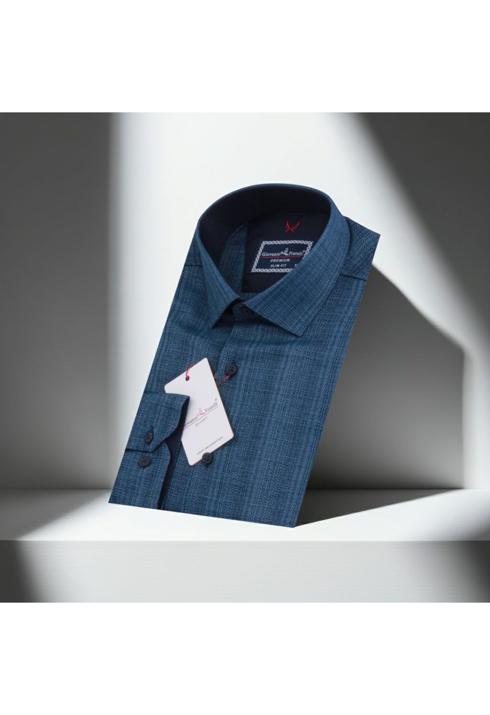 Slim Fit Uzun Kol Desenli Erkek Gömlek 3GMK321110003 - Giovanni Fratelli