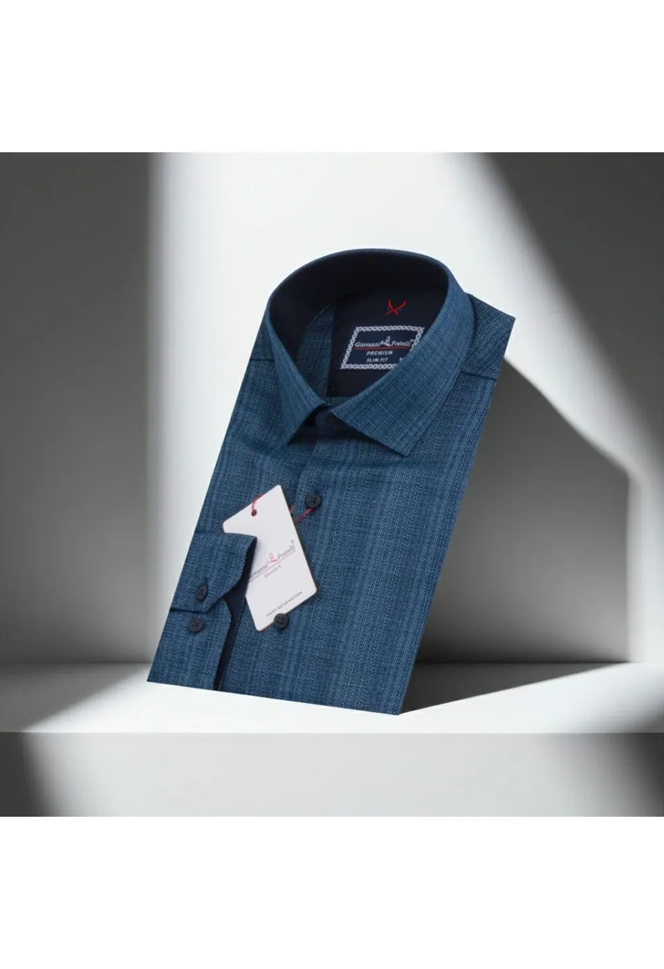 Slim Fit Uzun Kol Desenli Erkek Gömlek 3GMK321110003 - Giovanni Fratelli