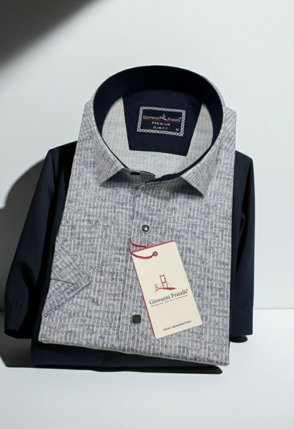 Slim Fit Kısa Kol Desenli Erkek Gömlek 3GMK351112001 Slim Fit Kısa Kol Desenli Erkek Gömlek 3GMK351112001