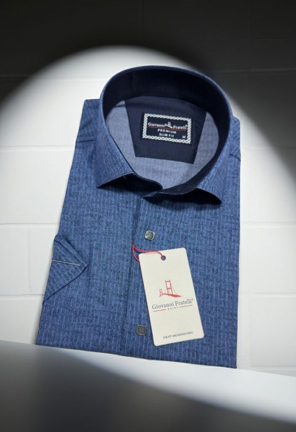 Slim Fit Kısa Kol Desenli Erkek Gömlek 3GMK351112005 Slim Fit Kısa Kol Desenli Erkek Gömlek 3GMK351112005