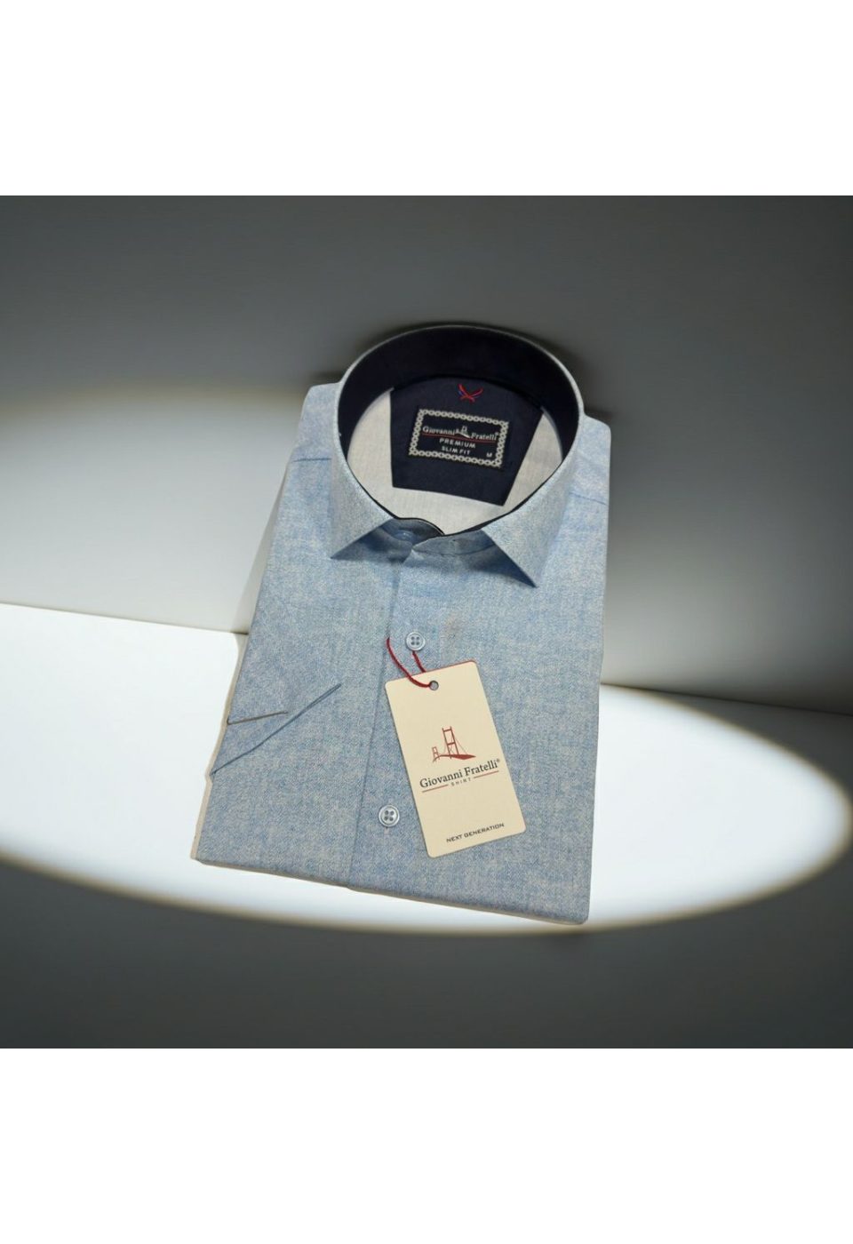 Slim Fit Kısa Kol Desenli Erkek Gömlek 3GMK361113004 - Giovanni Fratelli