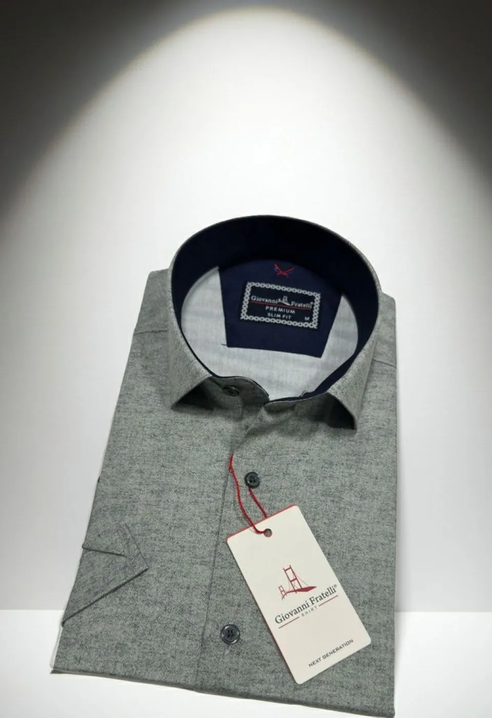 Slim Fit Kısa Kol Desenli Erkek Gömlek 3GMK361113006 - Giovanni Fratelli