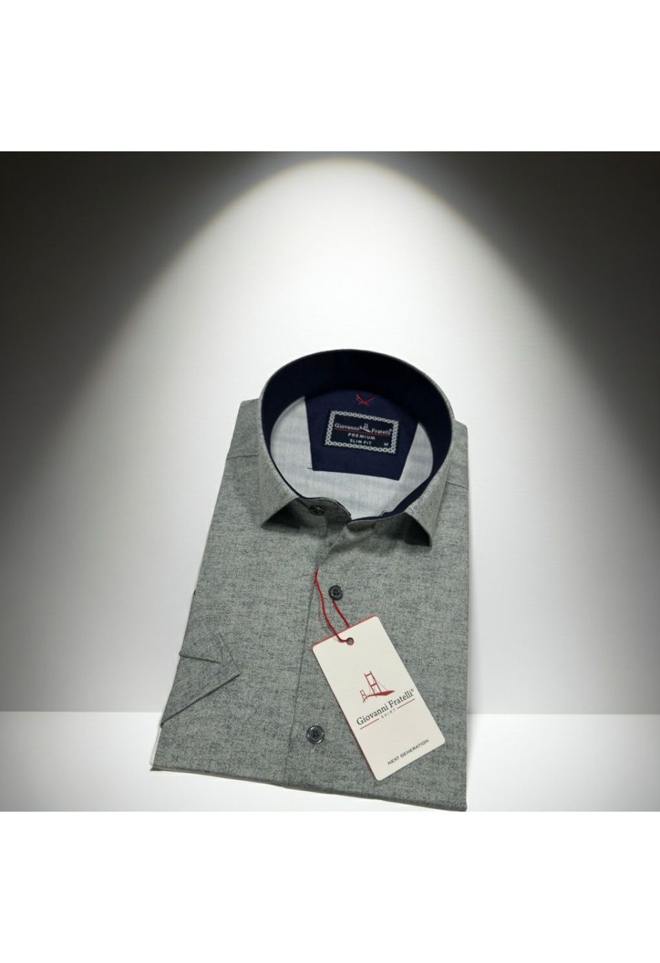 Slim Fit Kısa Kol Desenli Erkek Gömlek 3GMK361113006 - Giovanni Fratelli