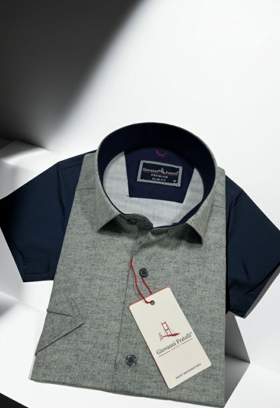 Slim Fit Kısa Kol Desenli Erkek Gömlek 3GMK361113006 Slim Fit Kısa Kol Desenli Erkek Gömlek 3GMK361113006