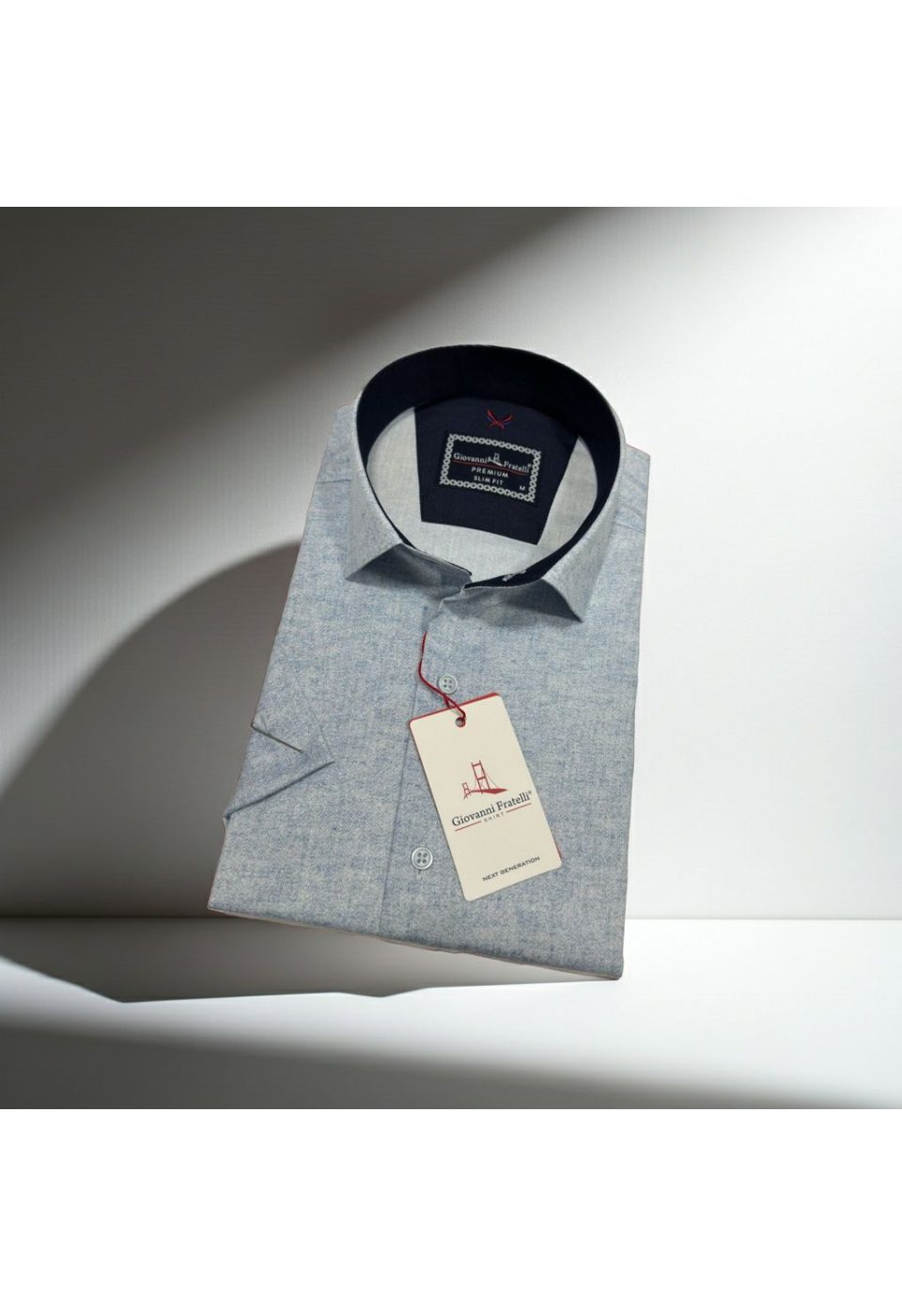 1113 CR K KOT 007 Slim Fit Kısa Kol Desenli Erkek Gömlek 3GMK361113007 - Giovanni Fratelli