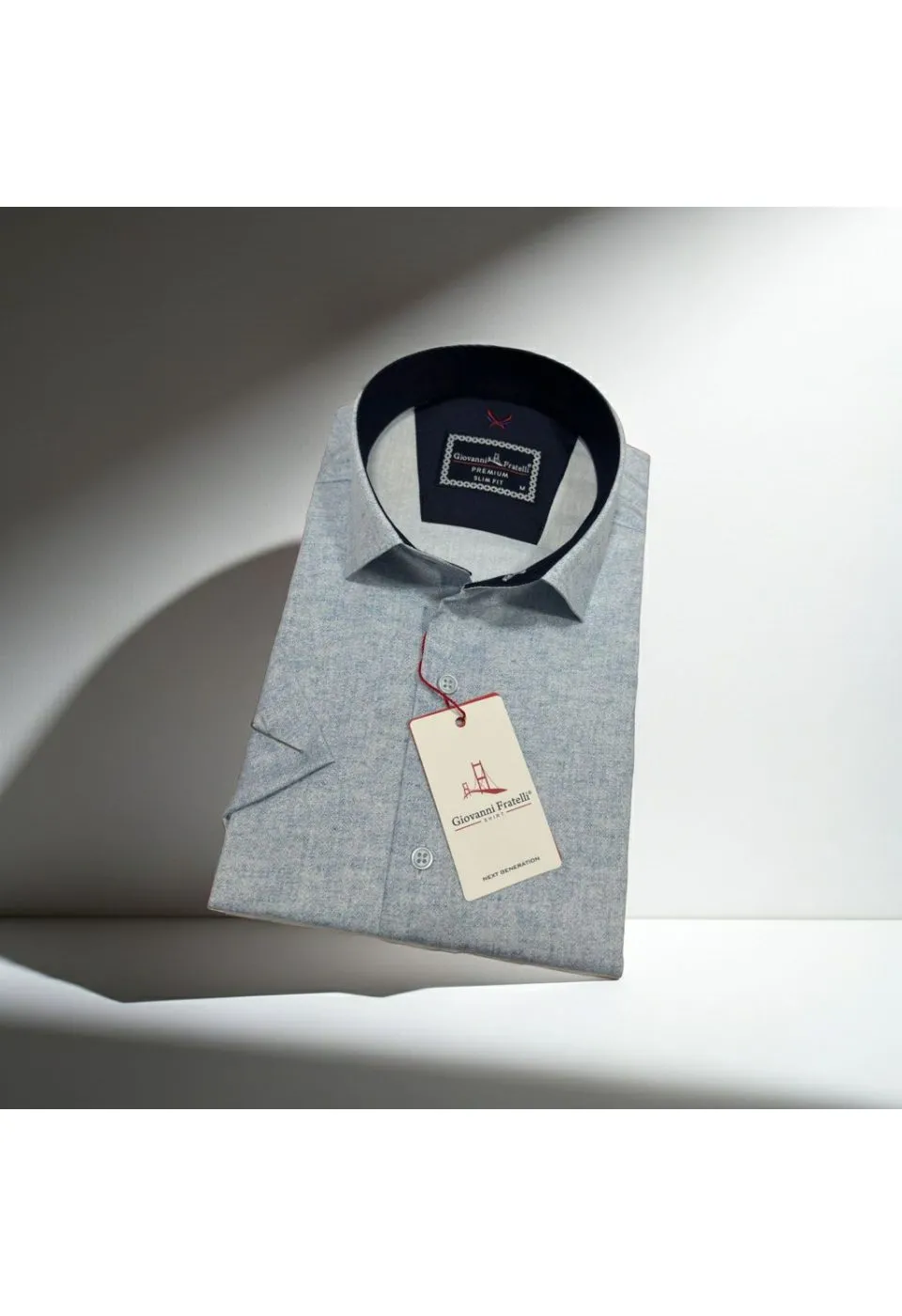 Slim Fit Kısa Kol Desenli Erkek Gömlek 3GMK361113007 - Giovanni Fratelli
