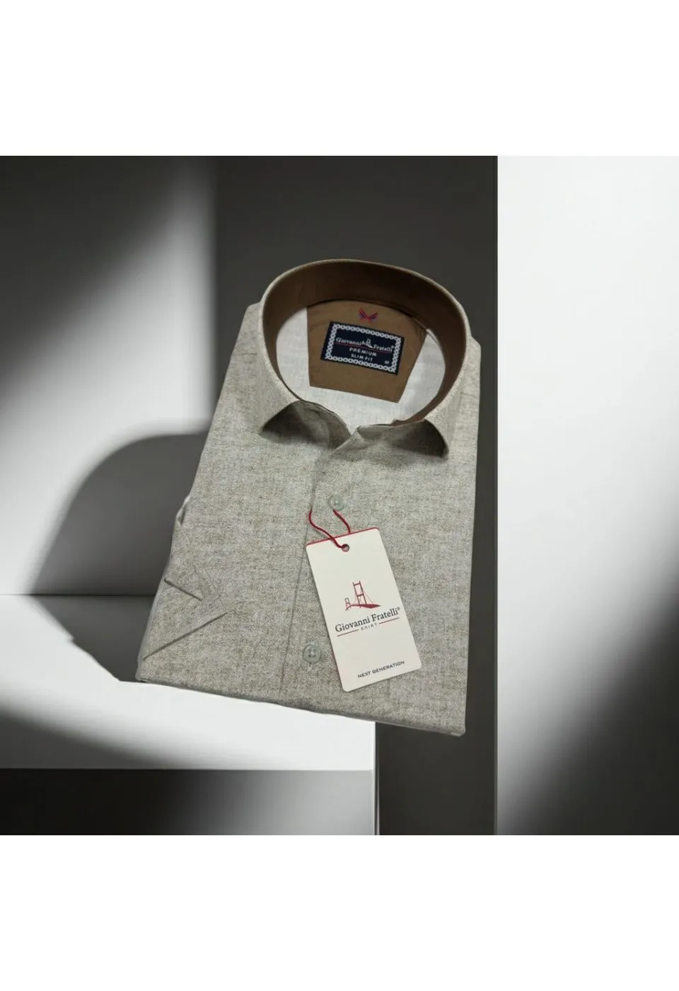Slim Fit Kısa Kol Desenli Erkek Gömlek 3GMK361113008 - Giovanni Fratelli