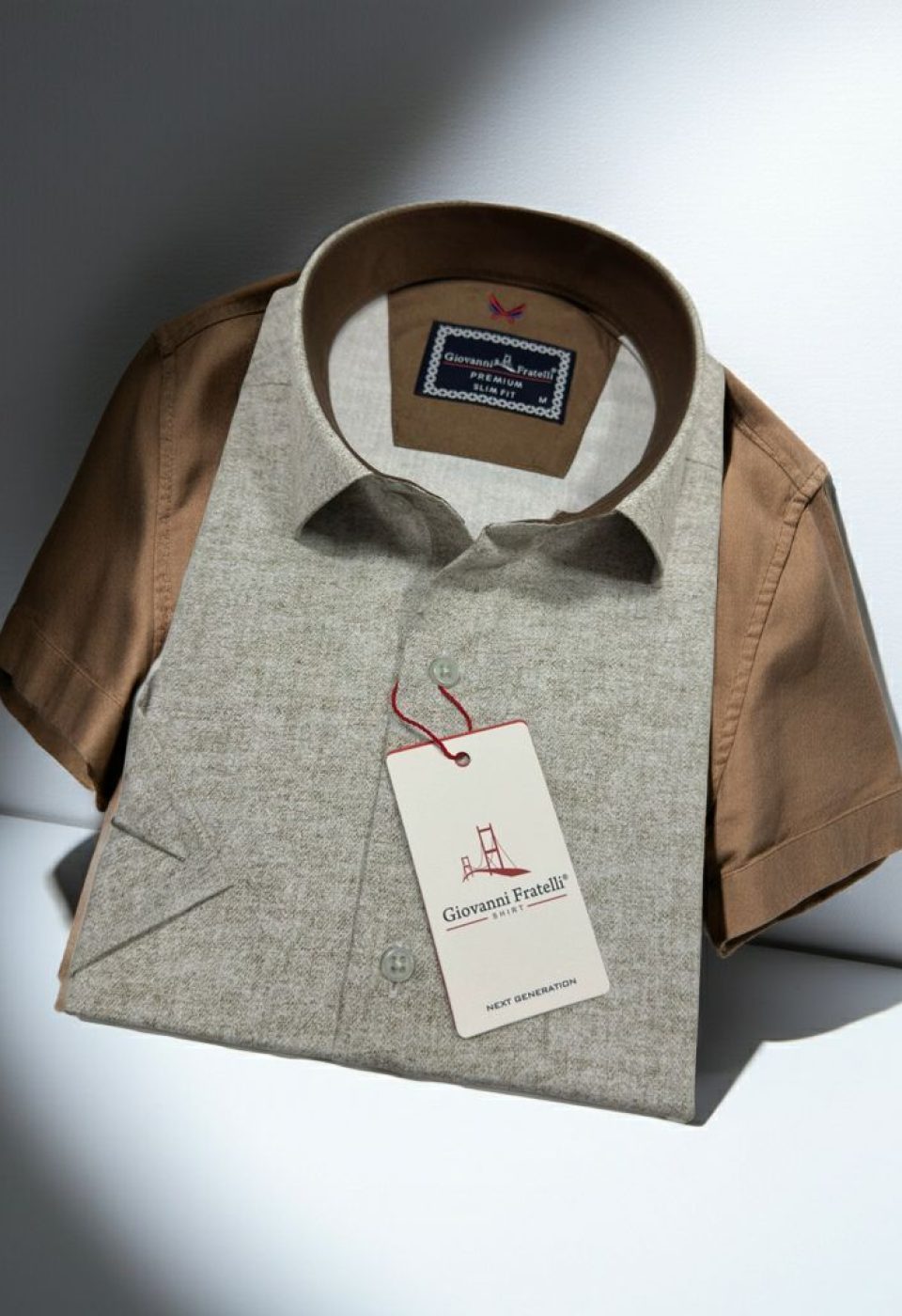Slim Fit Kısa Kol Desenli Erkek Gömlek 3GMK361113008 Slim Fit Kısa Kol Desenli Erkek Gömlek 3GMK361113008