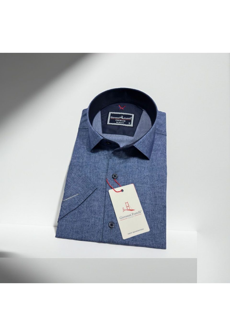 Slim Fit Kısa Kol Desenli Erkek Gömlek 3GMK361113009 - Giovanni Fratelli