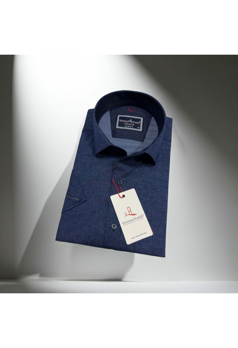 Slim Fit Kısa Kol Desenli Erkek Gömlek 3GMK361113011 - Giovanni Fratelli