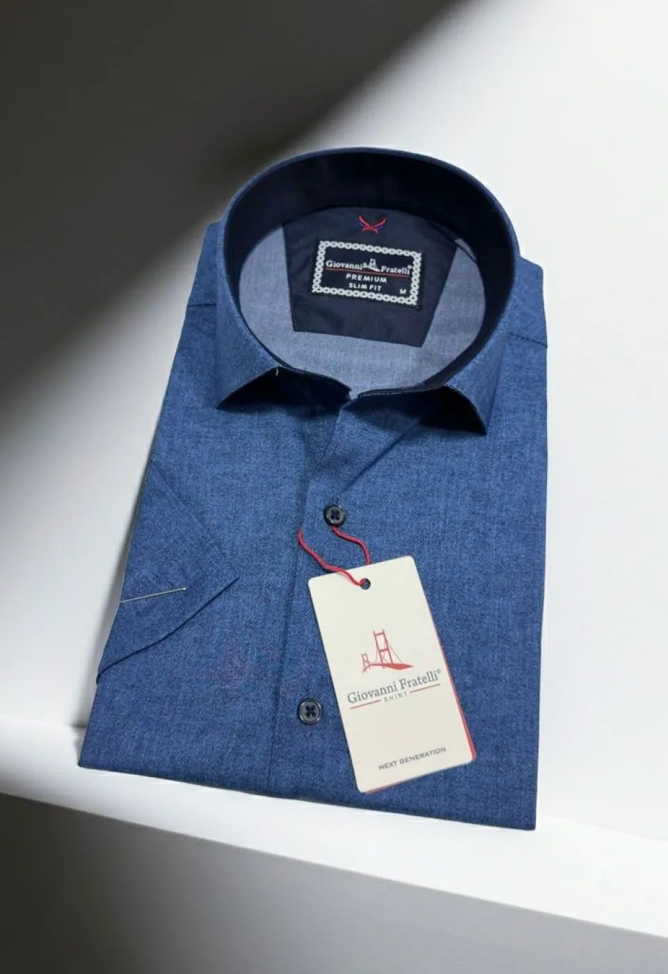 Slim Fit Kısa Kol Desenli Erkek Gömlek 3GMK361113012 - Giovanni Fratelli