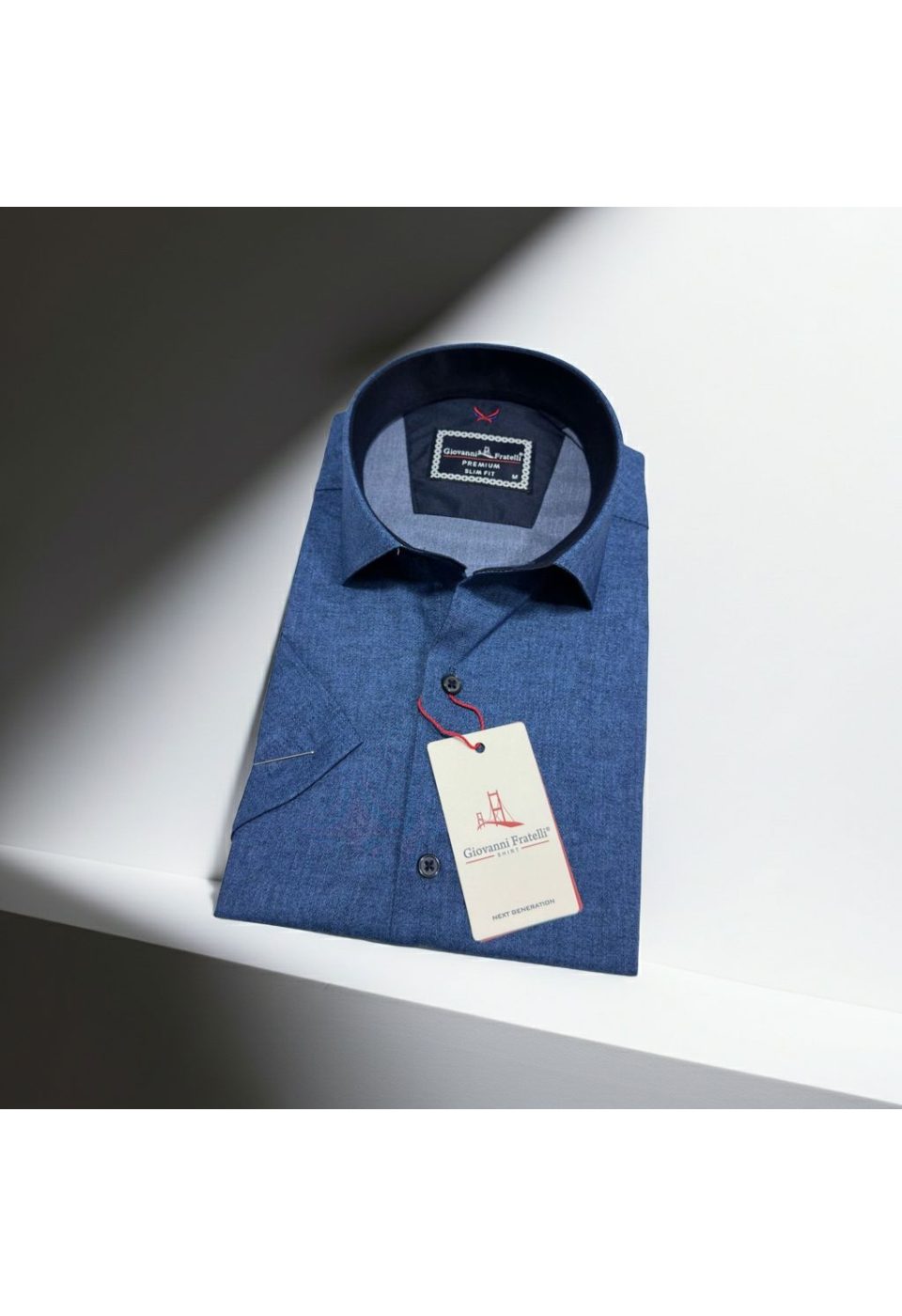 Slim Fit Kısa Kol Desenli Erkek Gömlek 3GMK361113012 - Giovanni Fratelli