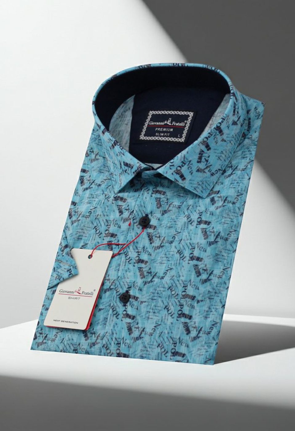 Slim Fit Kısa Kol Desenli Erkek Gömlek 3GMK311118007 Slim Fit Kısa Kol Desenli Erkek Gömlek 3GMK311118007
