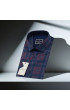 Slim Fit Kısa Kol Desenli Erkek Gömlek 3GMK311124001