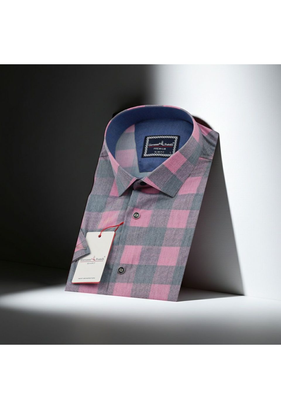 Slim Fit Kısa Kol Desenli Erkek Gömlek 3GMK321125003 - Giovanni Fratelli