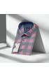 Slim Fit Kısa Kol Desenli Erkek Gömlek 3GMK321125003