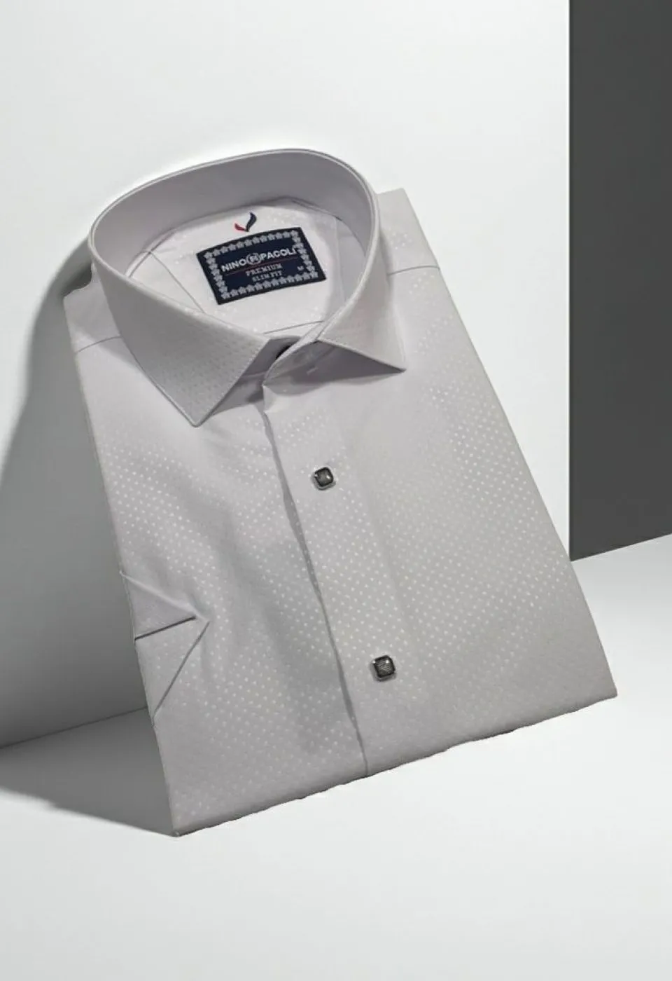 Slim Fit Kısa Kol Desenli Erkek Gömlek 3GMK311127003 - Giovanni Fratelli