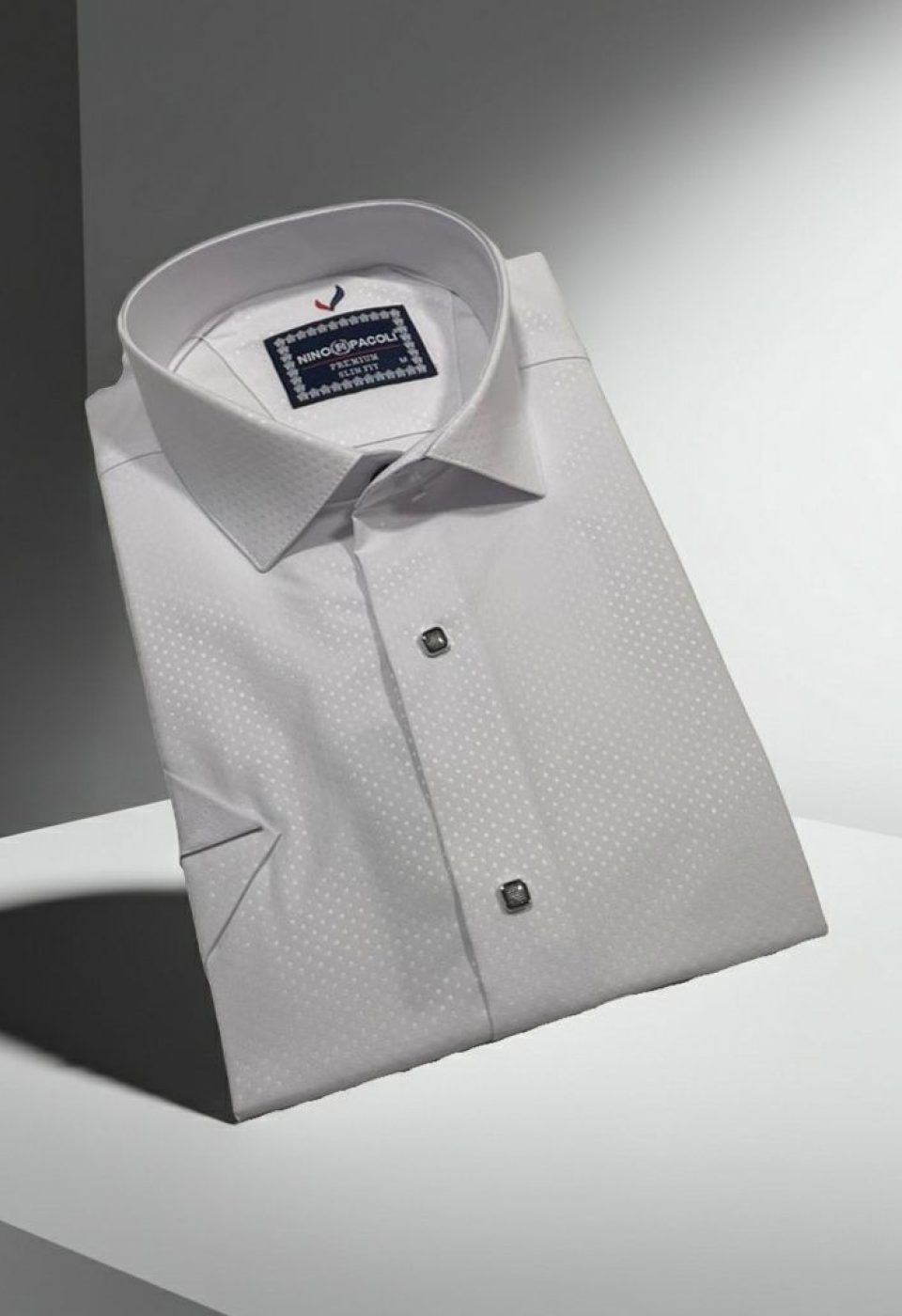 Slim Fit Kısa Kol Desenli Erkek Gömlek 3GMK311127003 - Giovanni Fratelli