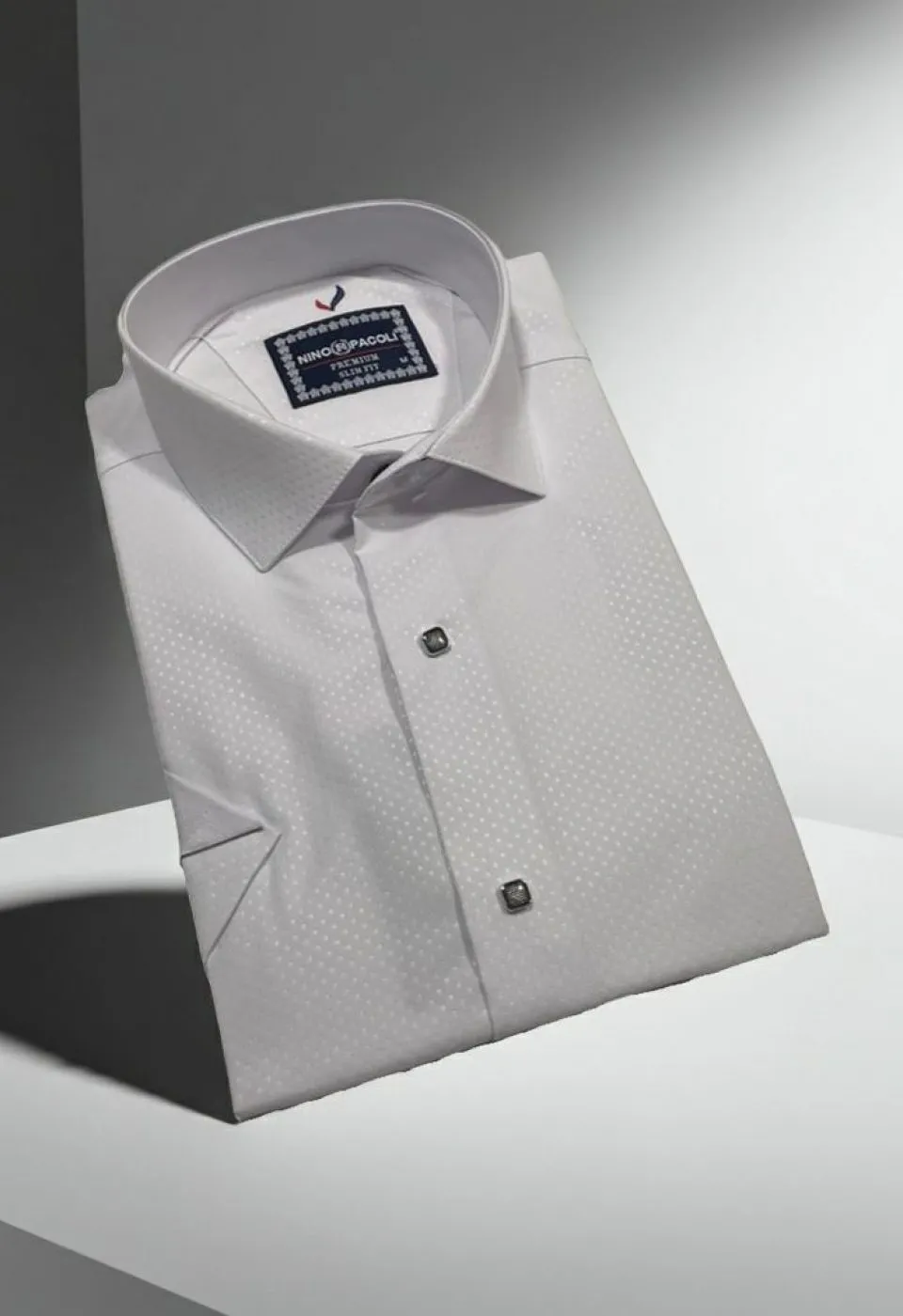 Slim Fit Kısa Kol Desenli Erkek Gömlek 3GMK311127003 - Giovanni Fratelli
