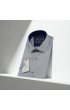 Slim Fit Kısa Kol Desenli Erkek Gömlek 3GMK311129004