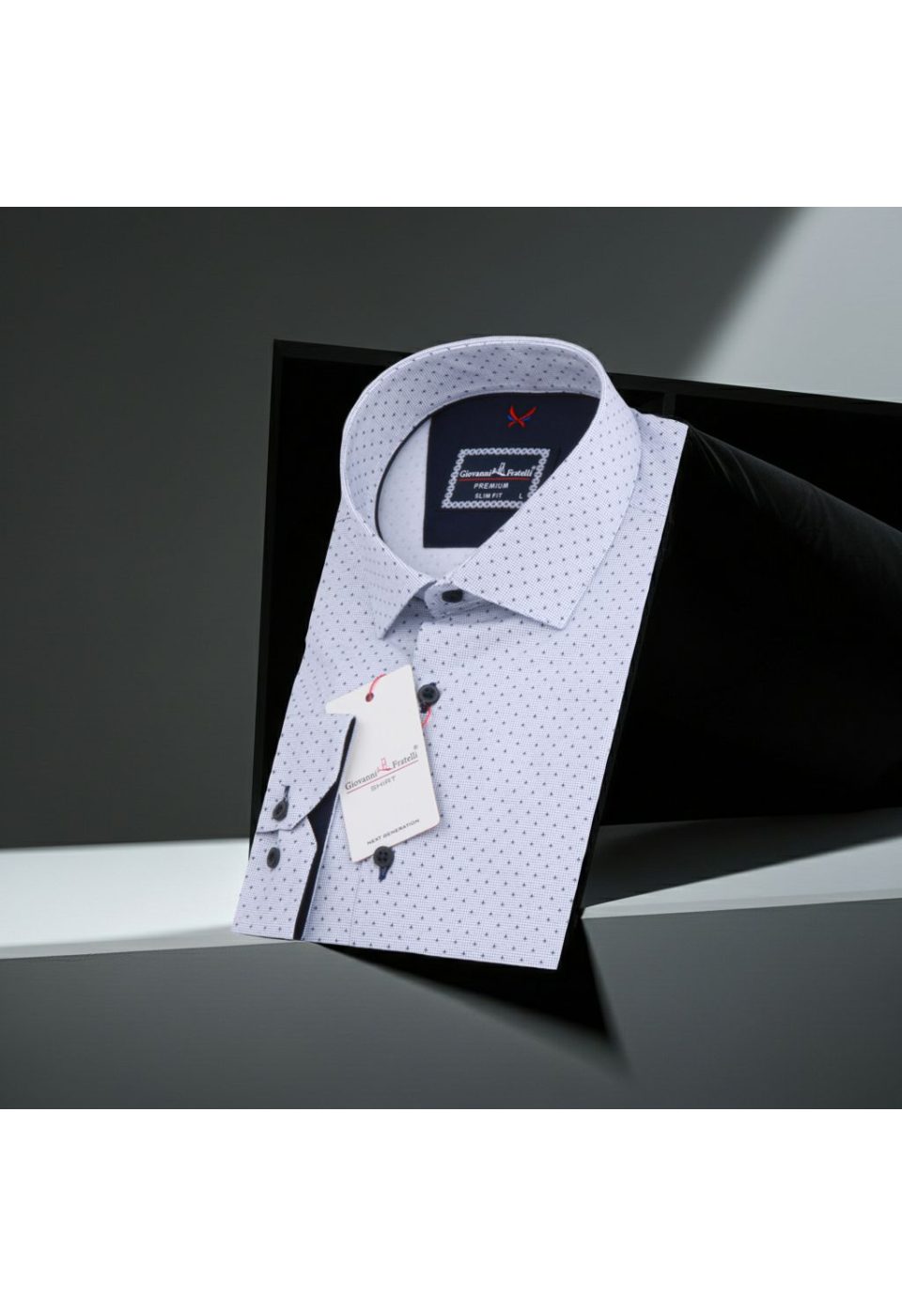 Slim Fit Uzun Kol Desenli Erkek Gömlek 3GMK311132001 - Giovanni Fratelli