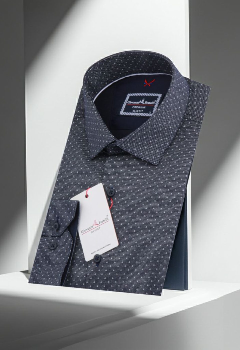 1132 CR 003 Slim Fit Uzun Kol Desenli Erkek Gömlek 3GMK311132003 - Giovanni Fratelli