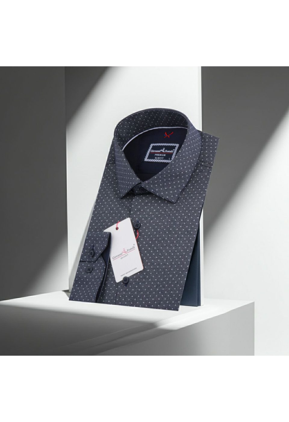 1132 CR 003 Slim Fit Uzun Kol Desenli Erkek Gömlek 3GMK311132003 - Giovanni Fratelli