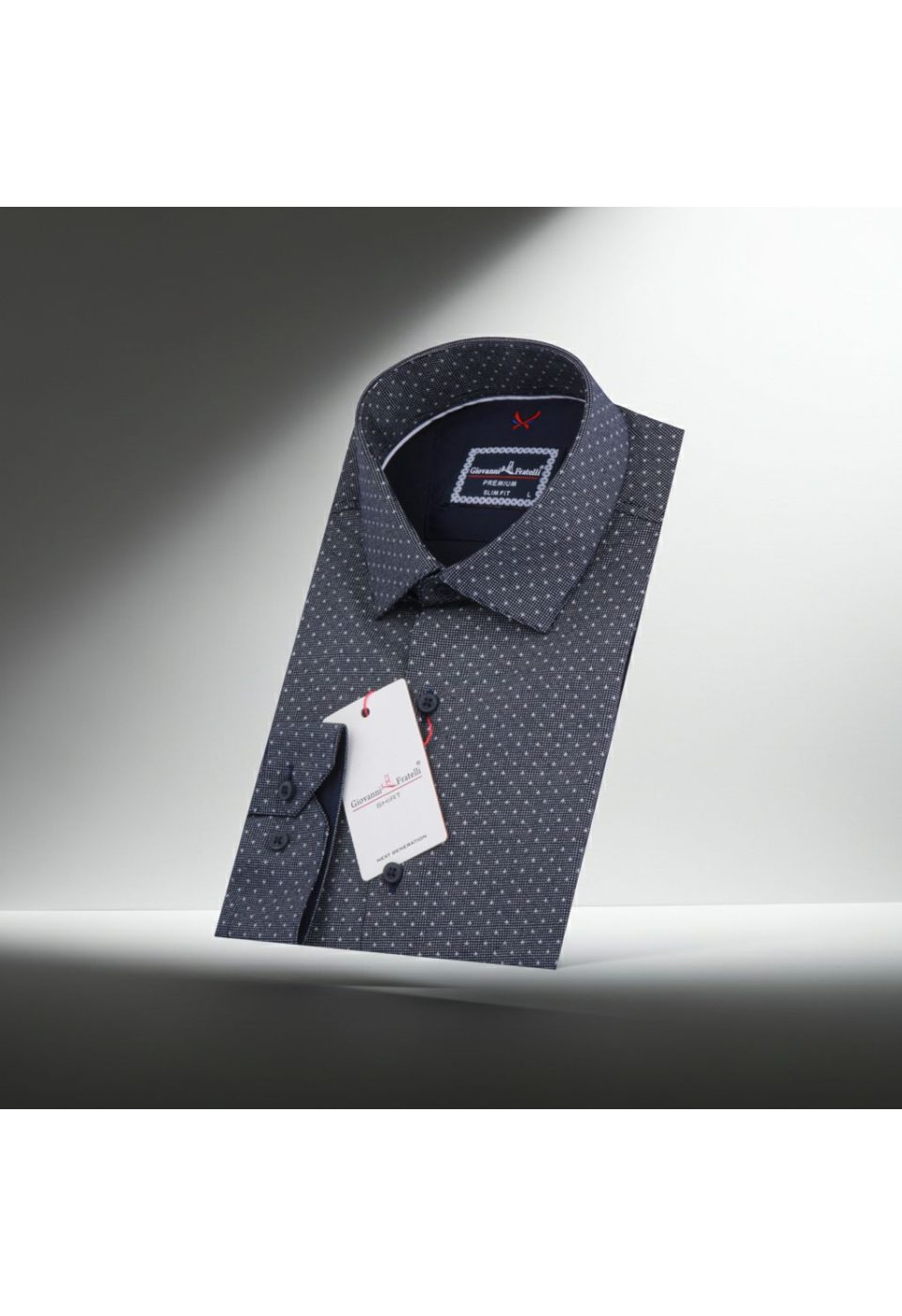 1132 CR 003 Slim Fit Uzun Kol Desenli Erkek Gömlek 3GMK311132003 - Giovanni Fratelli