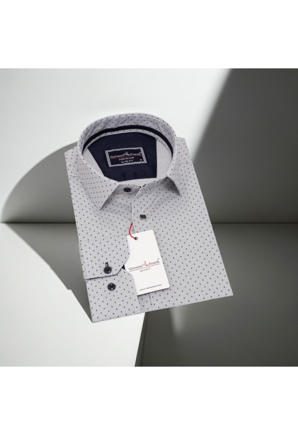1137 CR 004 Slim Fit Uzun Kol Desenli Erkek Gömlek 3GMK311137004 - Giovanni Fratelli