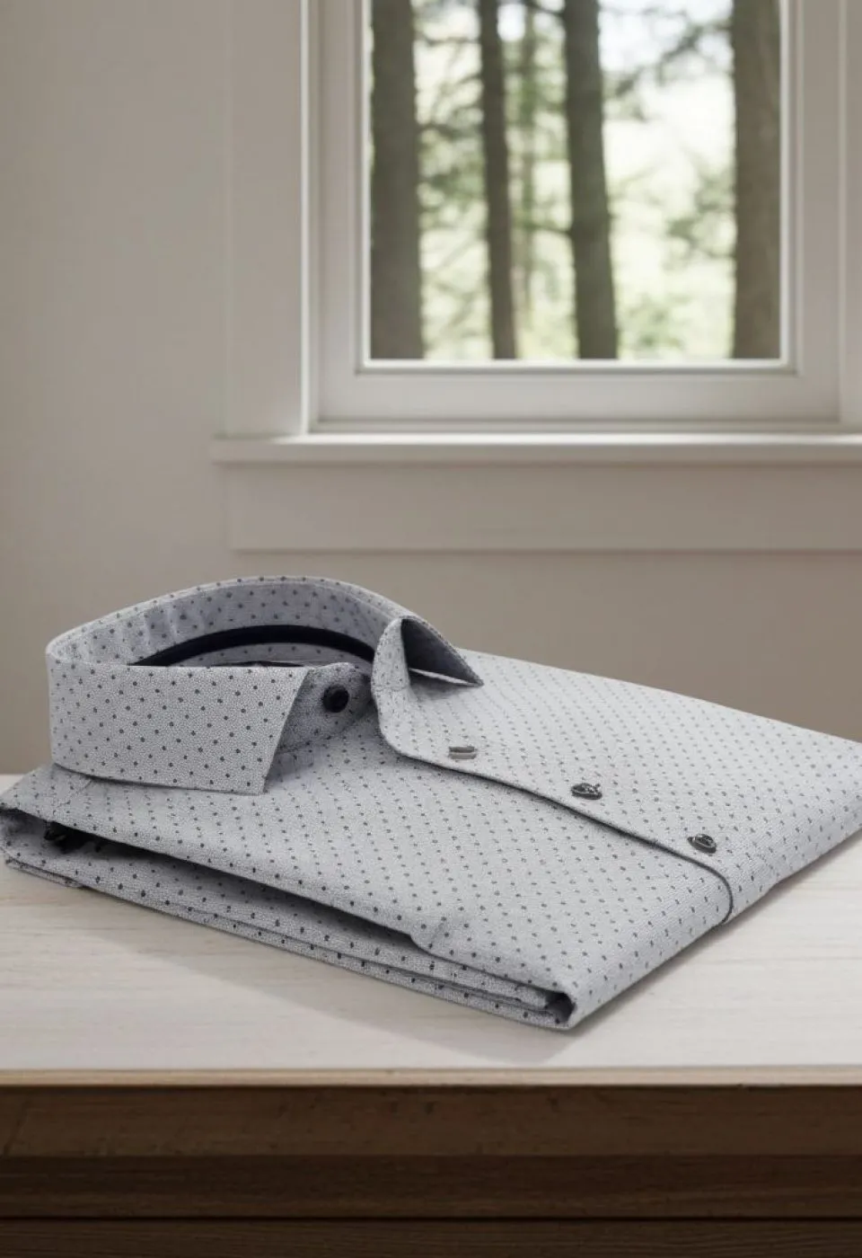 Slim Fit Uzun Kol Desenli Erkek Gömlek 3GMK311137004 - Giovanni Fratelli
