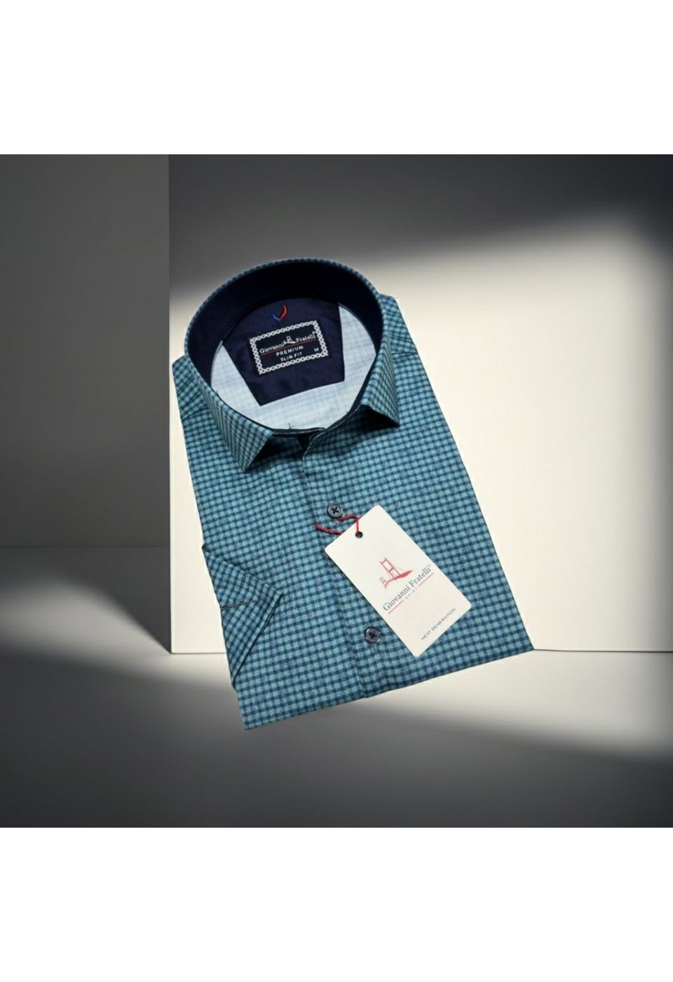 1137 CR K 005 Slim Fit Kısa Kol Desenli Erkek Gömlek 3GMK321137005 - Giovanni Fratelli