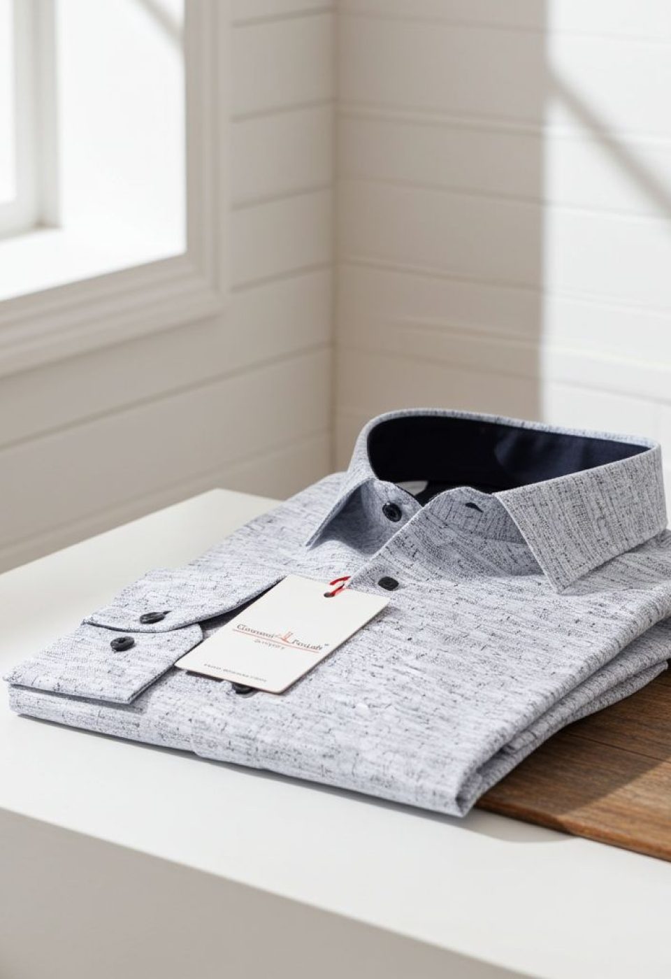 Slim Fit Uzun Kol Desenli Erkek Gömlek 3GMK311138001
