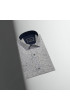 Slim Fit Kısa Kol Desenli Erkek Gömlek 3GMK321138001