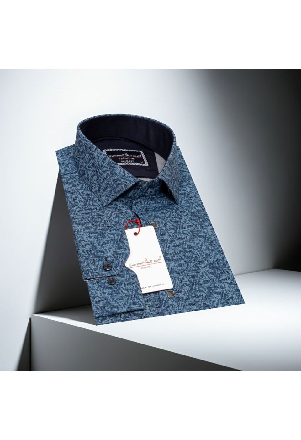 1139 CR KOT 006 Slim Fit Uzun Kol Desenli Erkek Gömlek 3GMK311139006 - Giovanni Fratelli