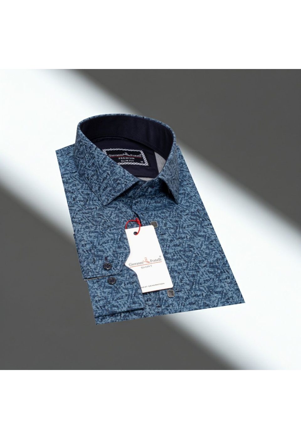 1139 CR KOT 006 Slim Fit Uzun Kol Desenli Erkek Gömlek 3GMK311139006 - Giovanni Fratelli