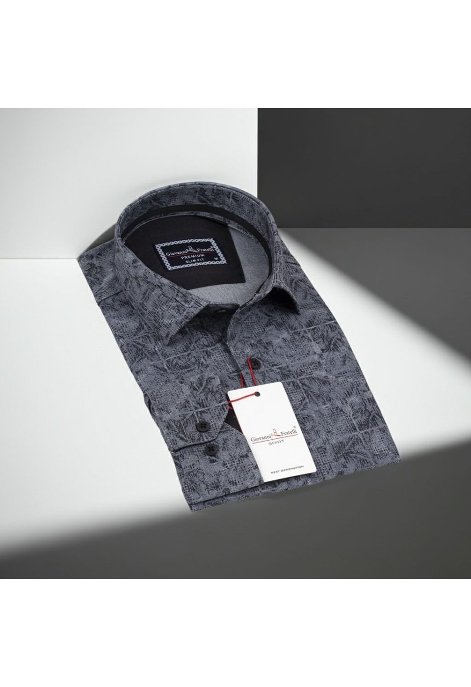 1140 CR KOT 008 Slim Fit Uzun Kol Desenli Erkek Gömlek 3GMK311140008 - Giovanni Fratelli
