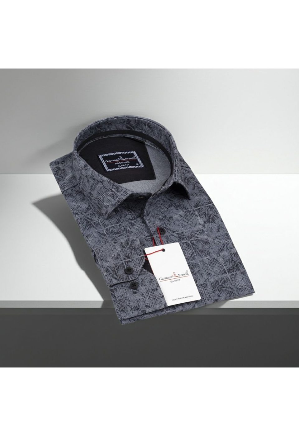 1140 CR KOT 008 Slim Fit Uzun Kol Desenli Erkek Gömlek 3GMK311140008 - Giovanni Fratelli