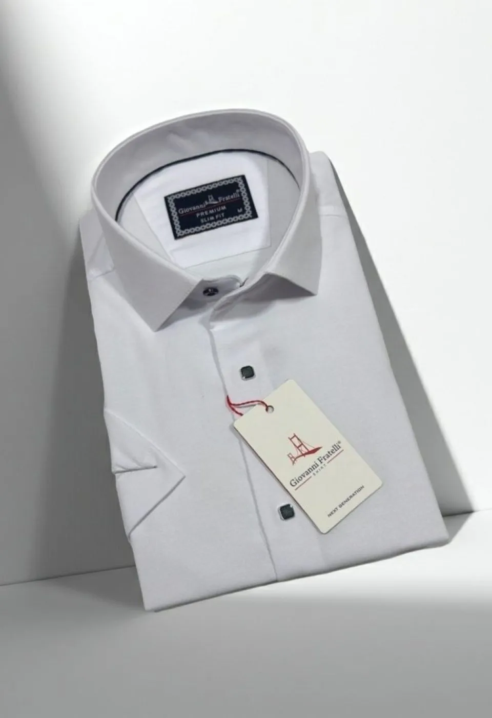 Slim Fit Kısa Kol Armürlü Jakar Erkek Gömlek 3GMK321145001
